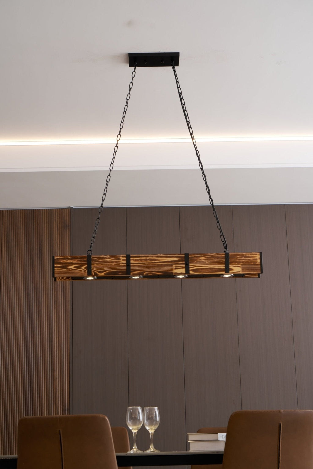 Arlenune Wood Chandelier-Moonnatur