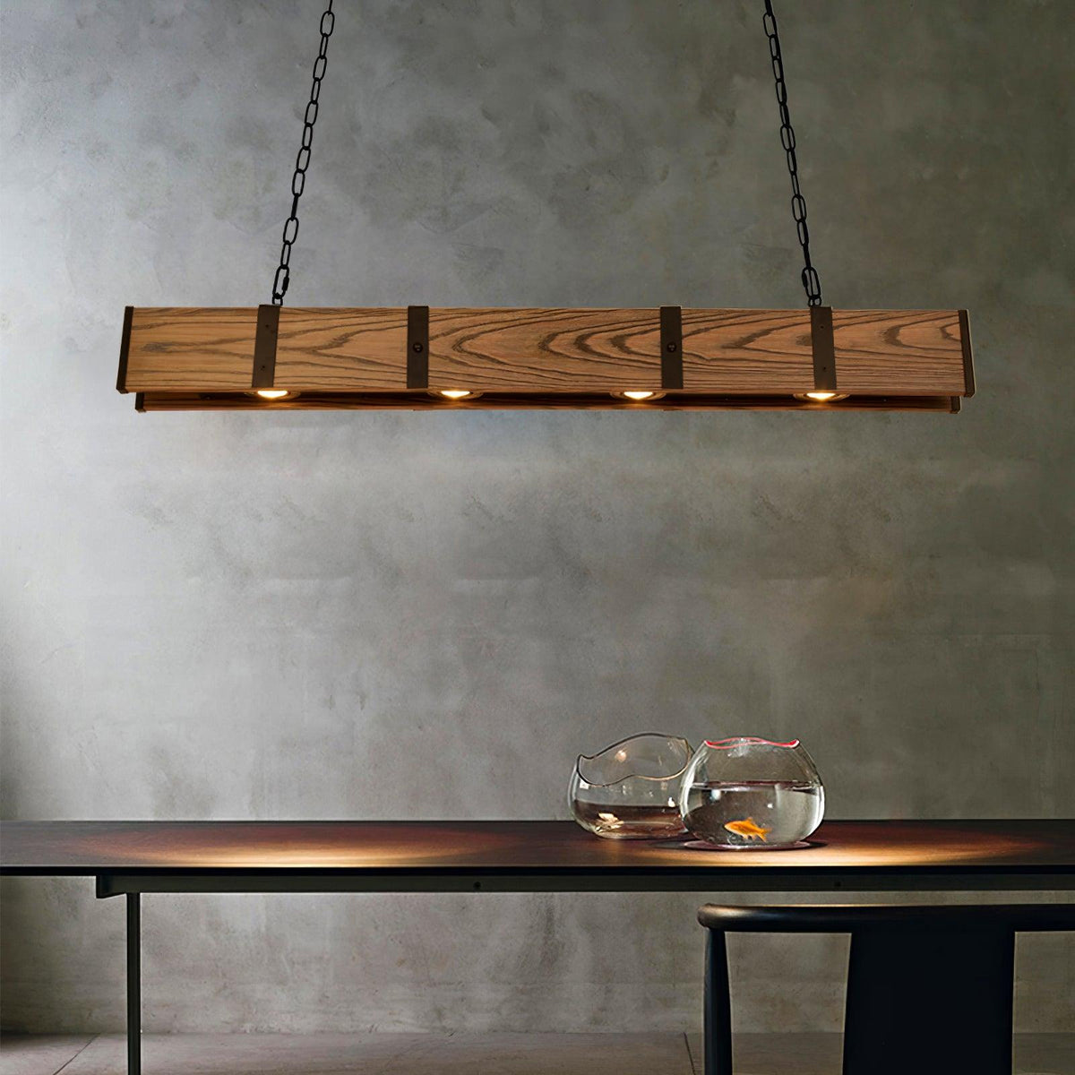 Arlenune Wood Chandelier-Moonnatur