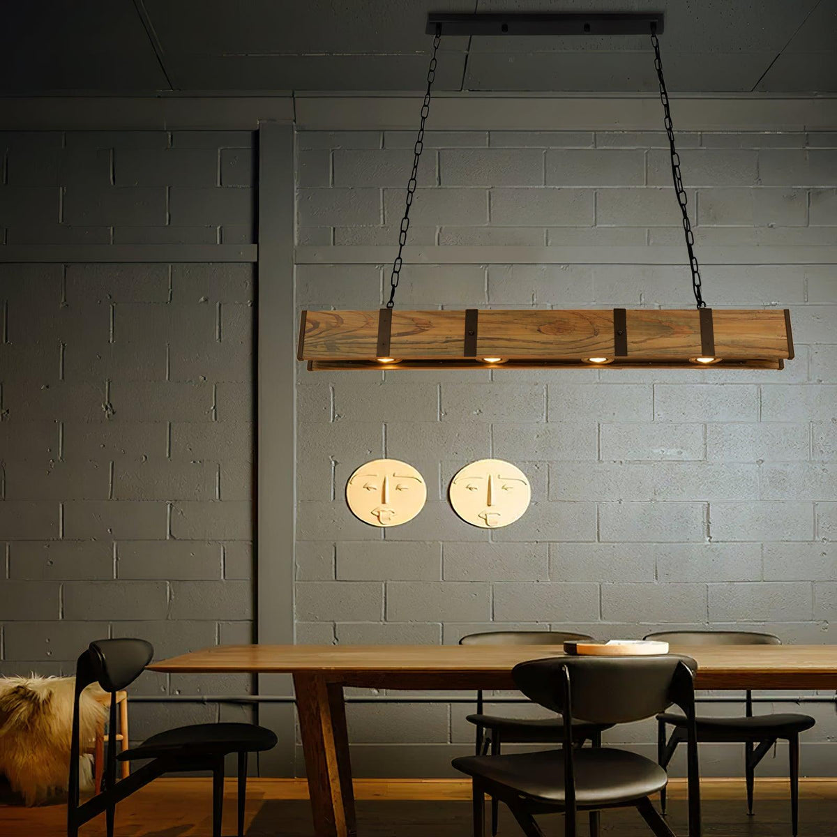 Arlenune Wood Chandelier-Moonnatur