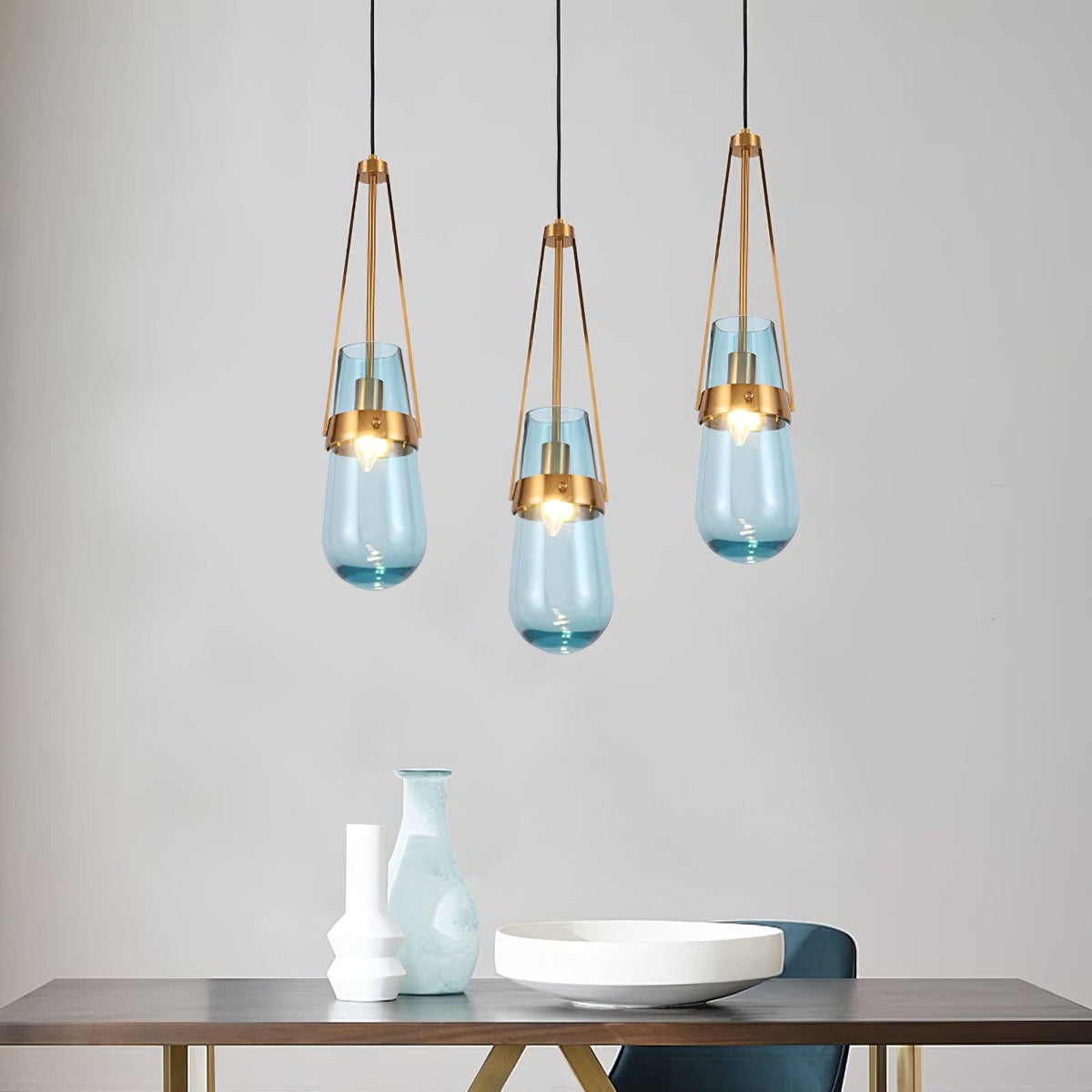Keldelwick Glass Pendant Light-Moonnatur