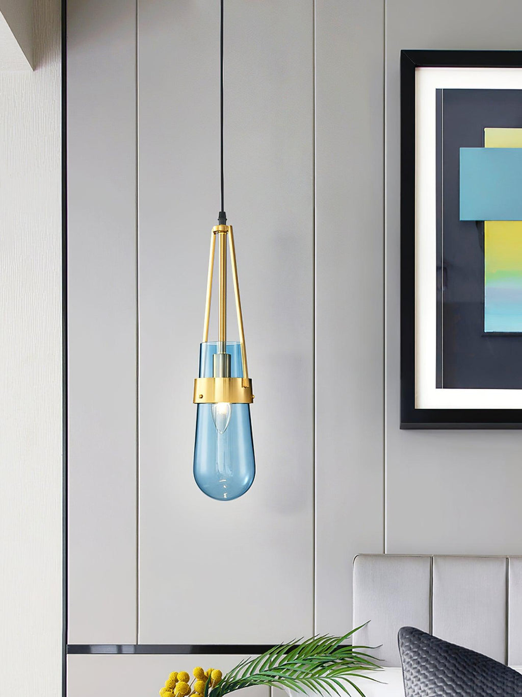 Keldelwick Glass Pendant Light-Moonnatur