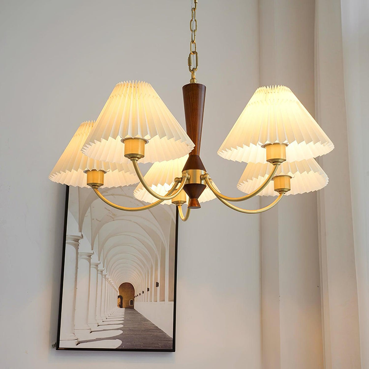 Hadrenara Fabric Chandelier-Moonnatur