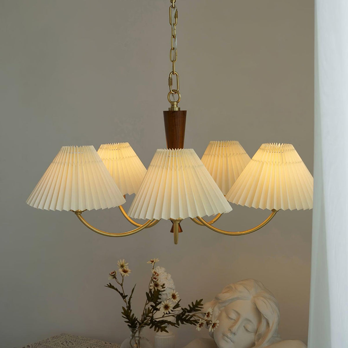 Hadrenara Fabric Chandelier-Moonnatur