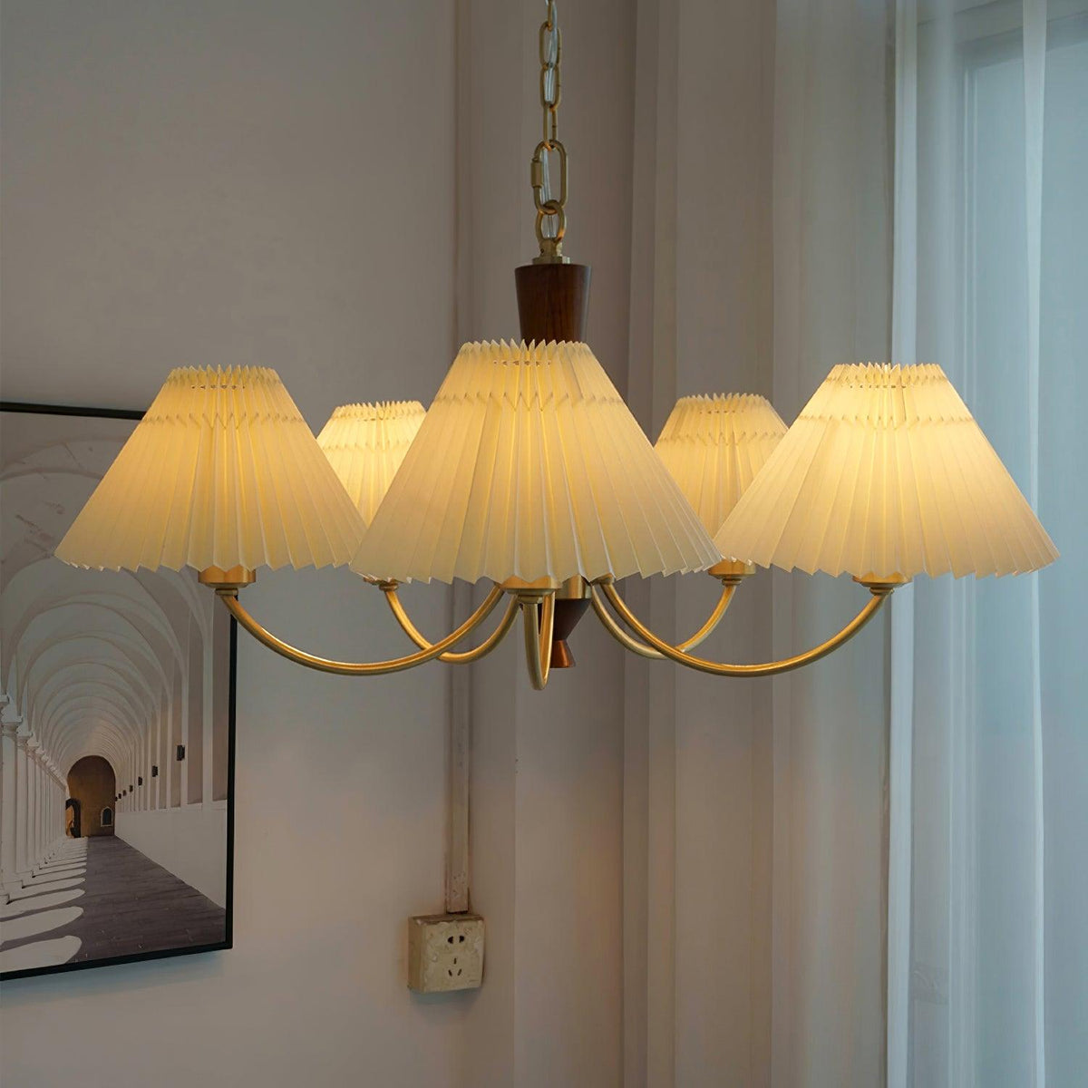 Hadrenara Fabric Chandelier-Moonnatur