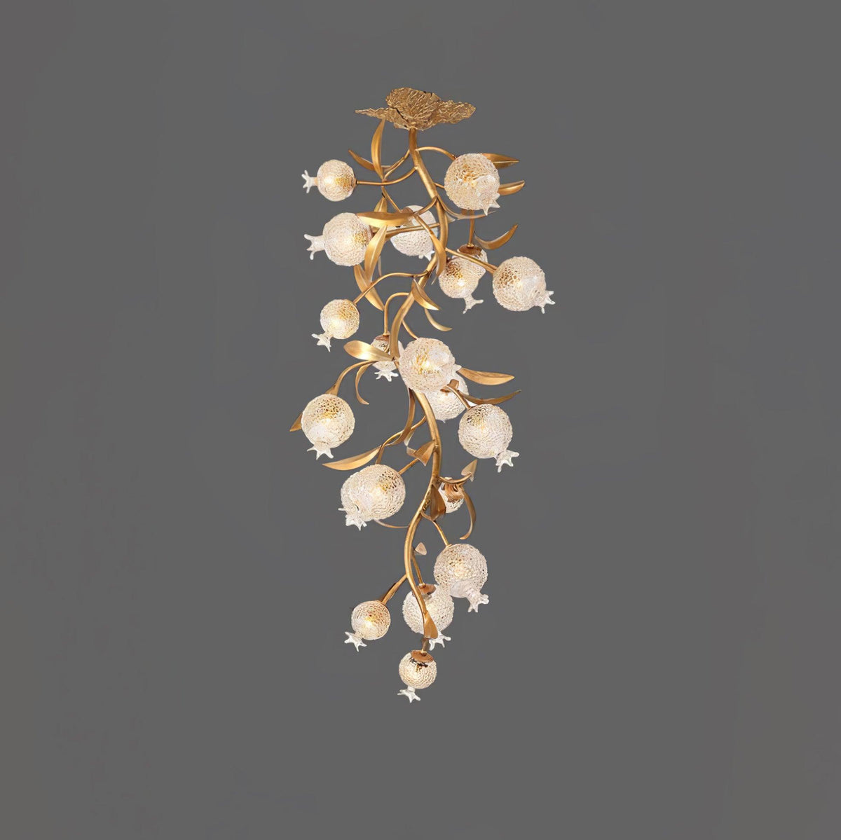Qamelle Glass Ceiling Lamp-Moonnatur