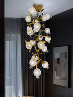 Qamelle Glass Ceiling Lamp-Moonnatur