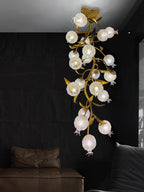 Qamelle Glass Ceiling Lamp-Moonnatur