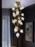 Qamelle Glass Ceiling Lamp-Moonnatur