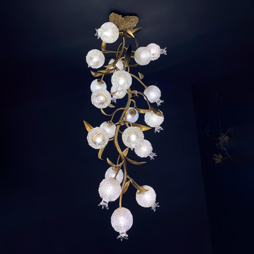 Qamelle Glass Ceiling Lamp-Moonnatur