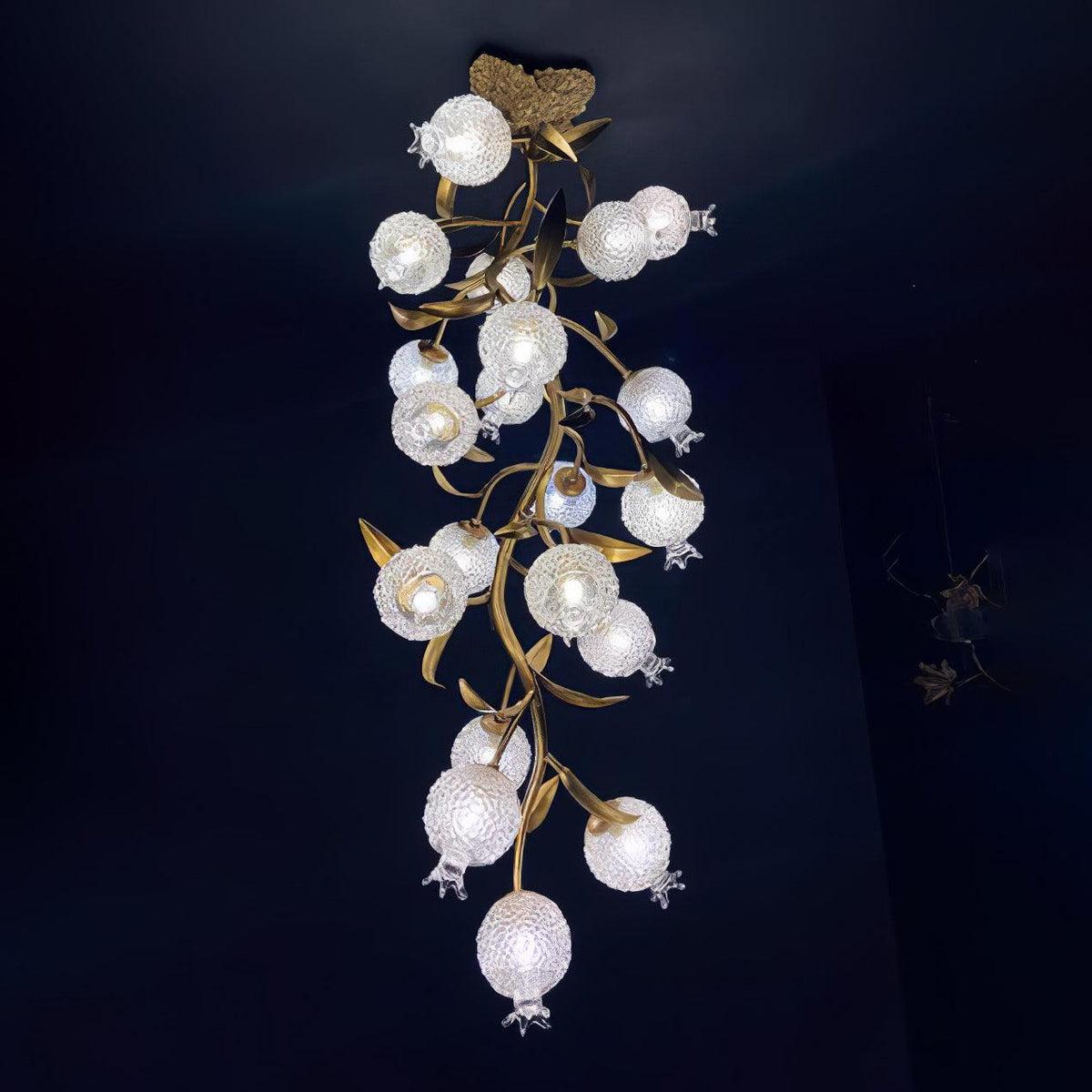Qamelle Glass Ceiling Lamp-Moonnatur