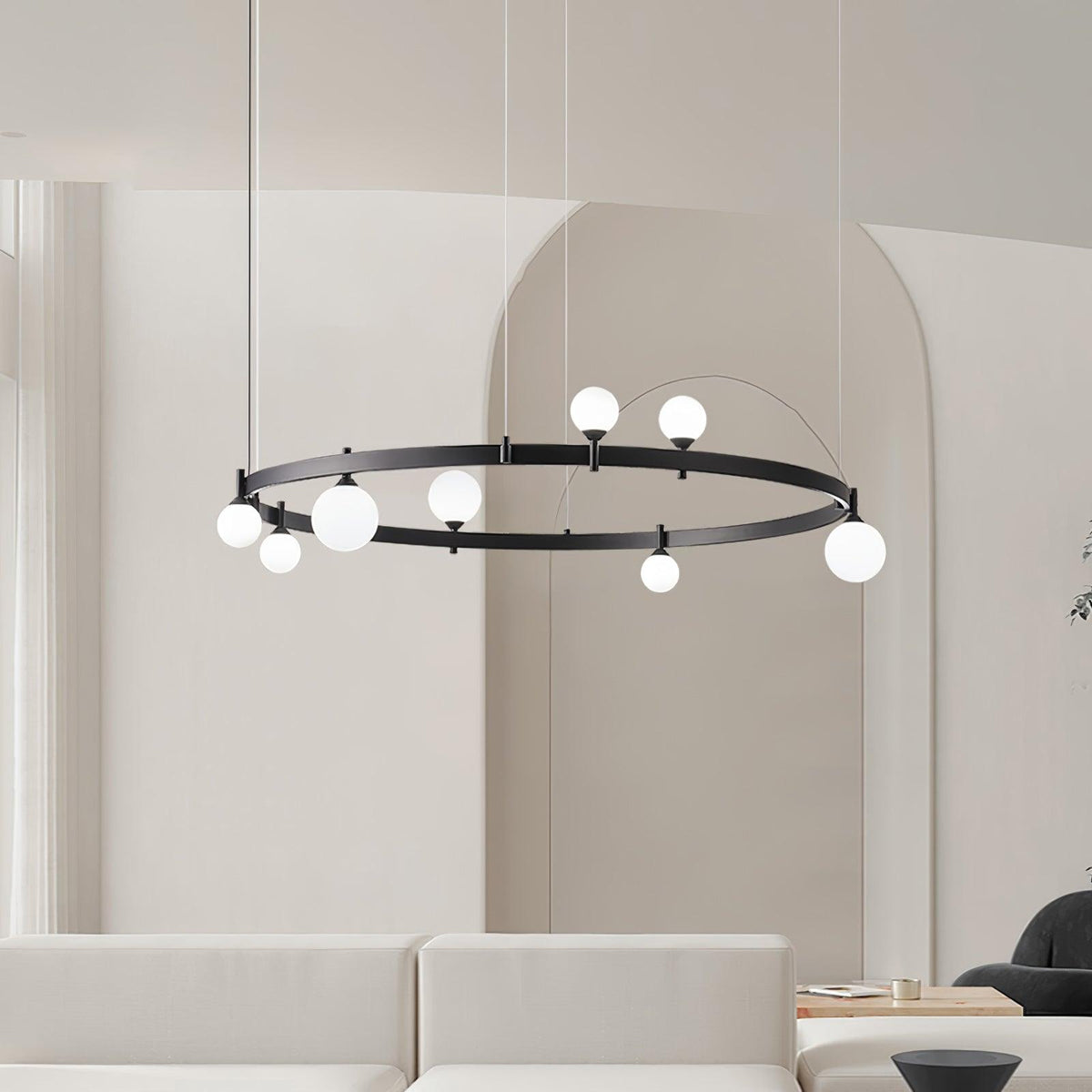Frenora Glass Chandelier-Moonnatur