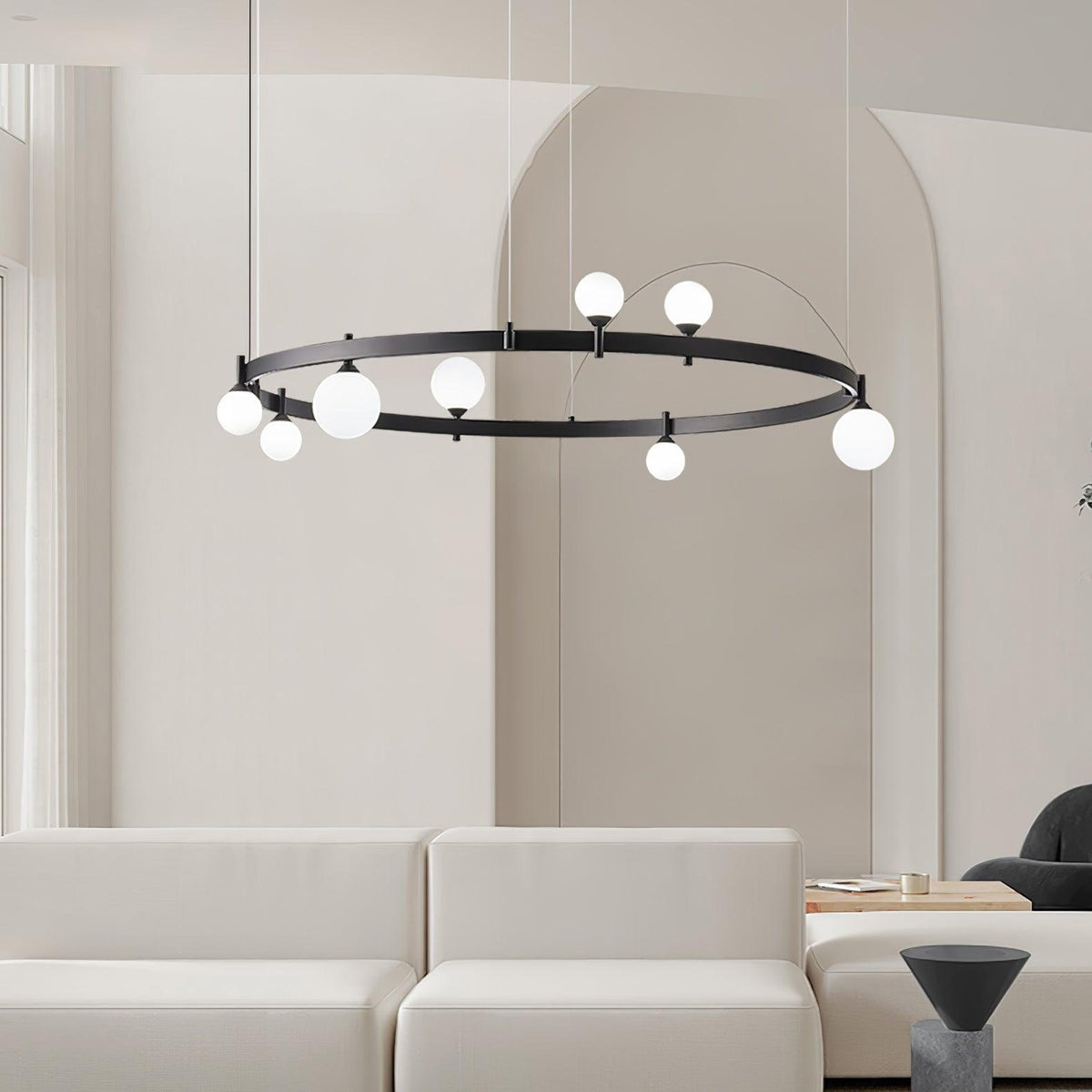 Frenora Glass Chandelier-Moonnatur