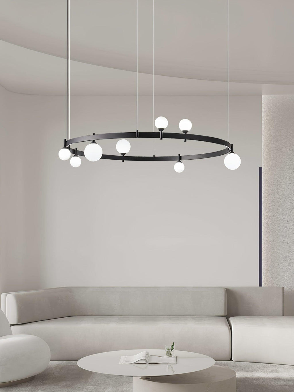 Frenora Glass Chandelier-Moonnatur