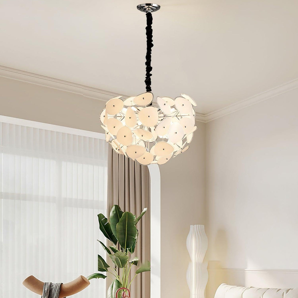 Langrenenelle Glass Chandelier-Moonnatur
