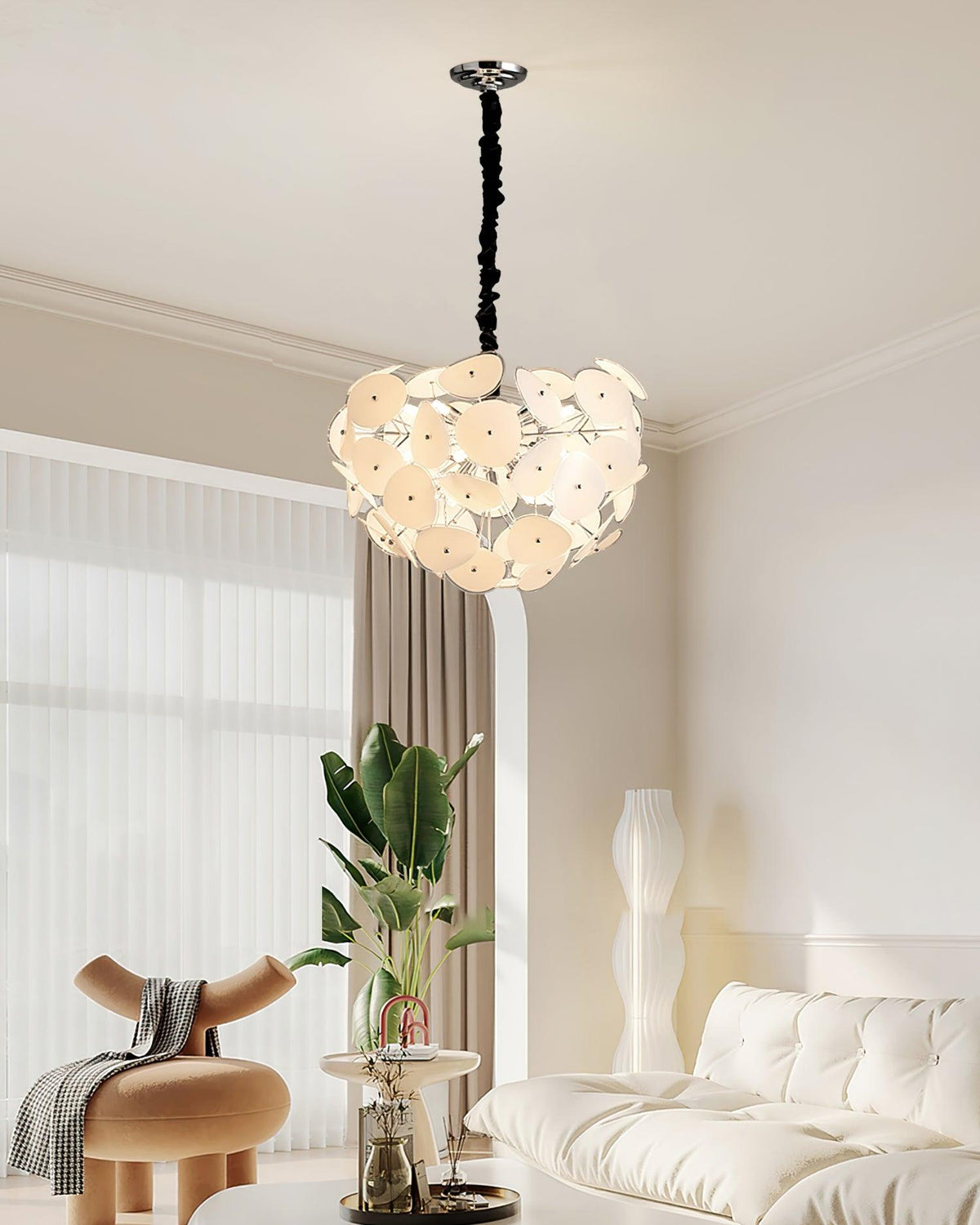 Galdenora Glass Chandelier-Moonnatur