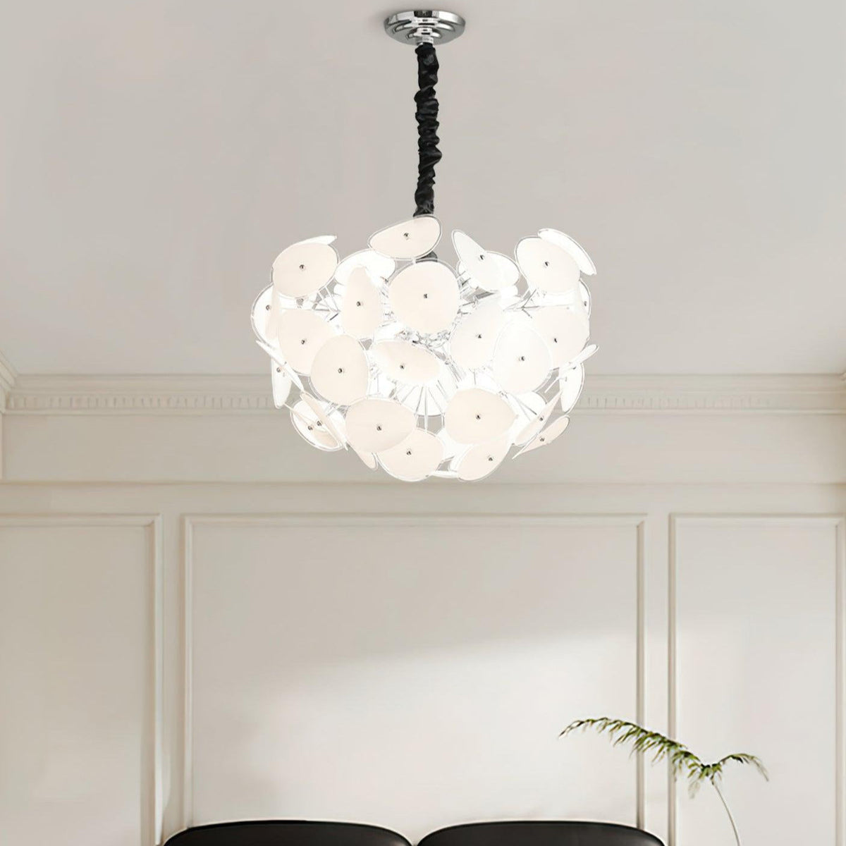 Langrenenelle Glass Chandelier-Moonnatur