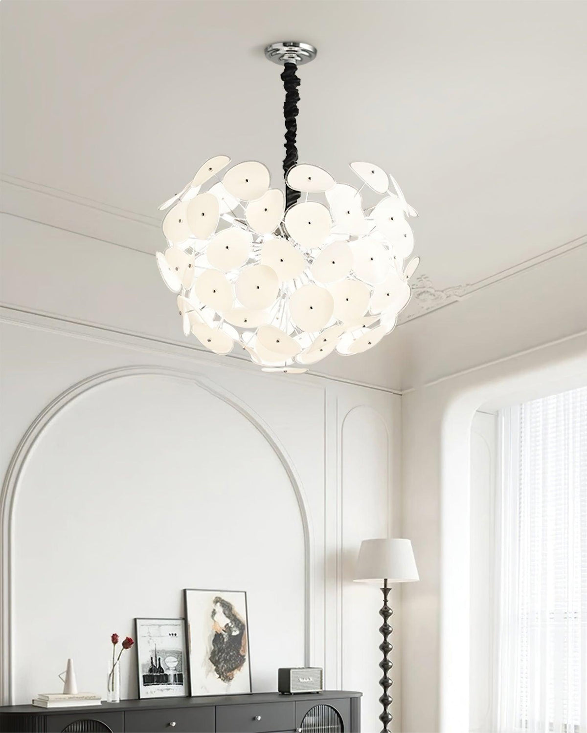 Galdenora Glass Chandelier-Moonnatur