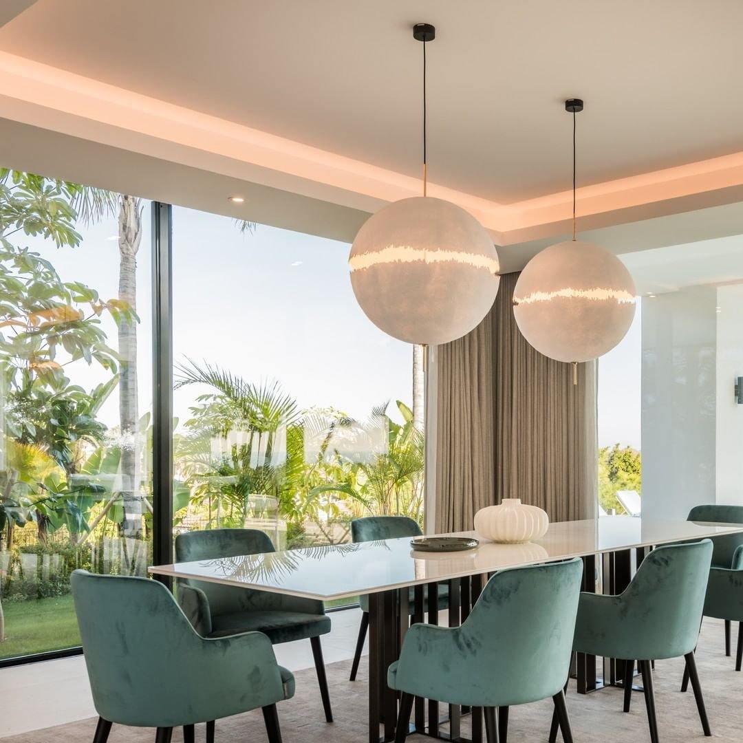 Iveross Fibreglass Pendant Light-Moonnatur