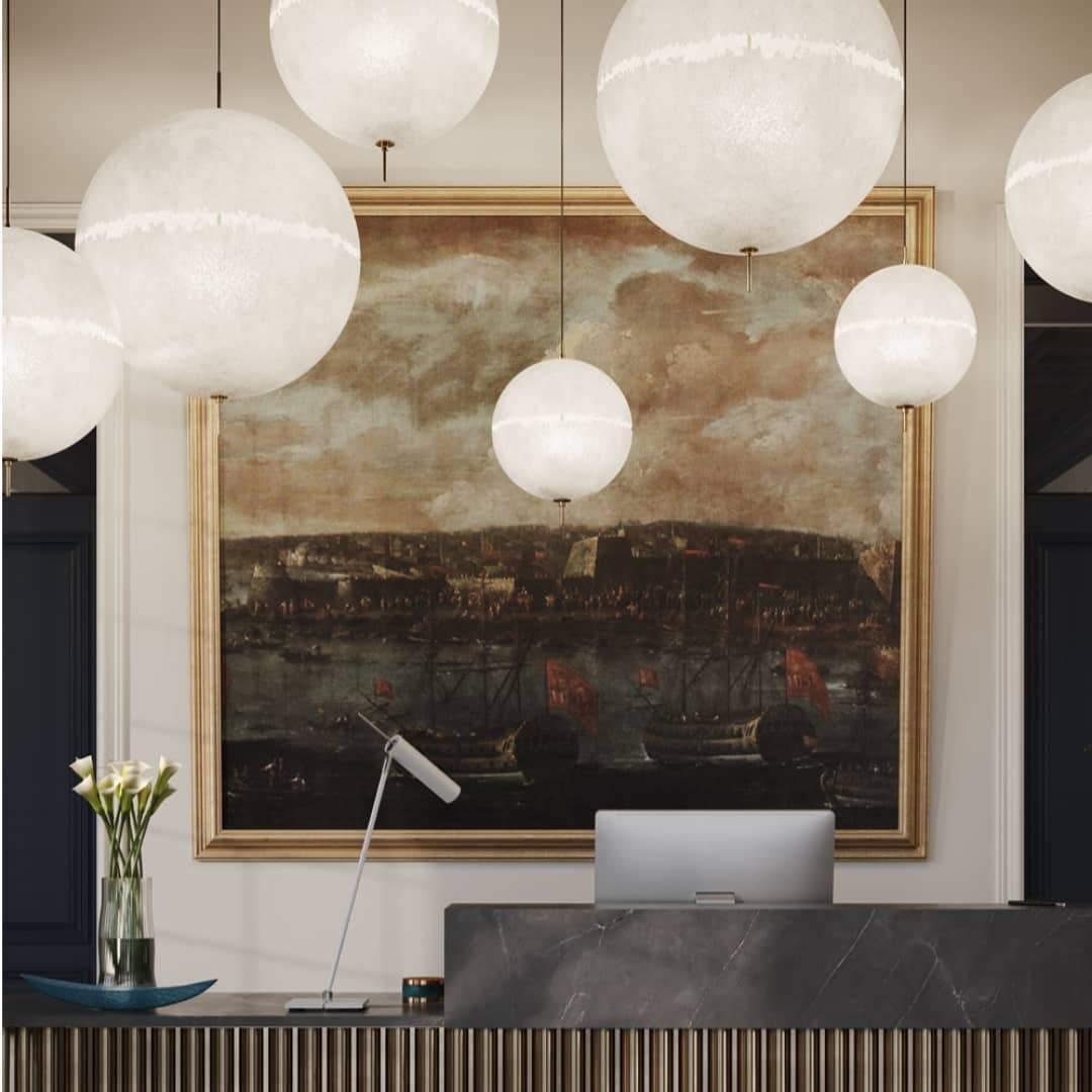 Iveross Fibreglass Pendant Light-Moonnatur