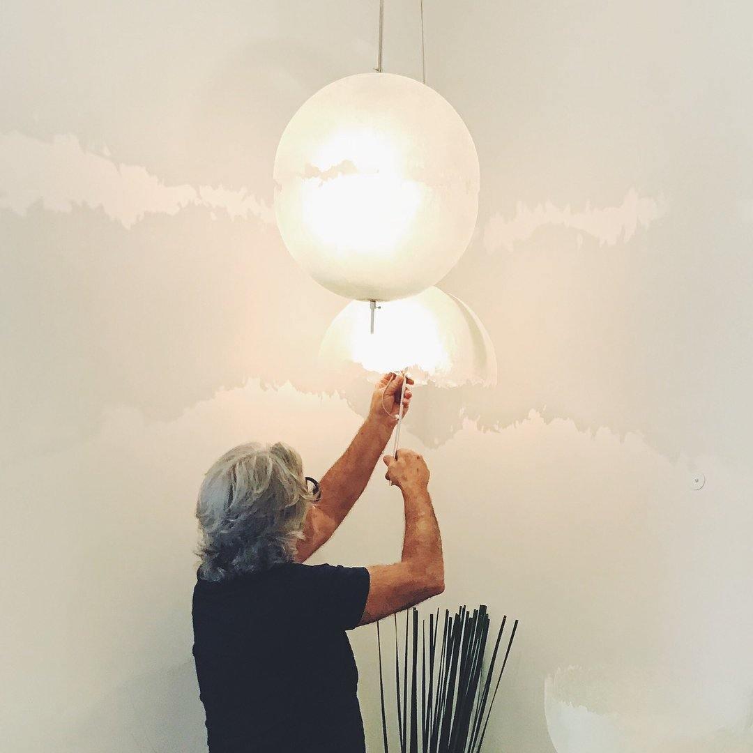 Iveross Fibreglass Pendant Light-Moonnatur
