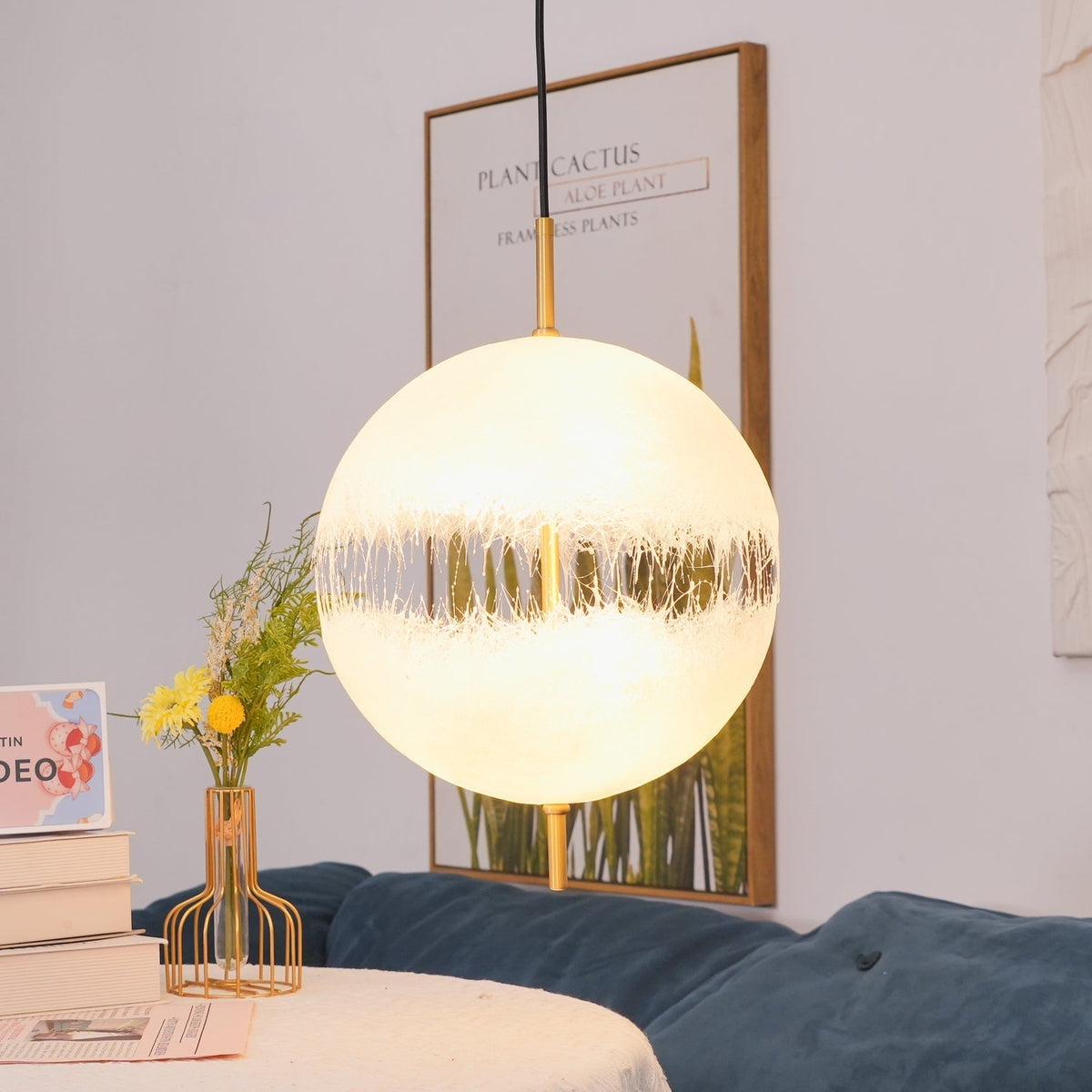 Iveross Fibreglass Pendant Light-Moonnatur