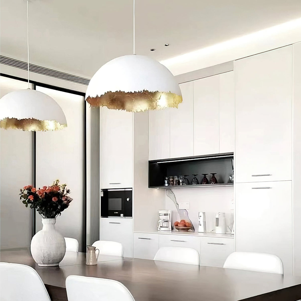 Jareneth Fibreglass Pendant Light-Moonnatur