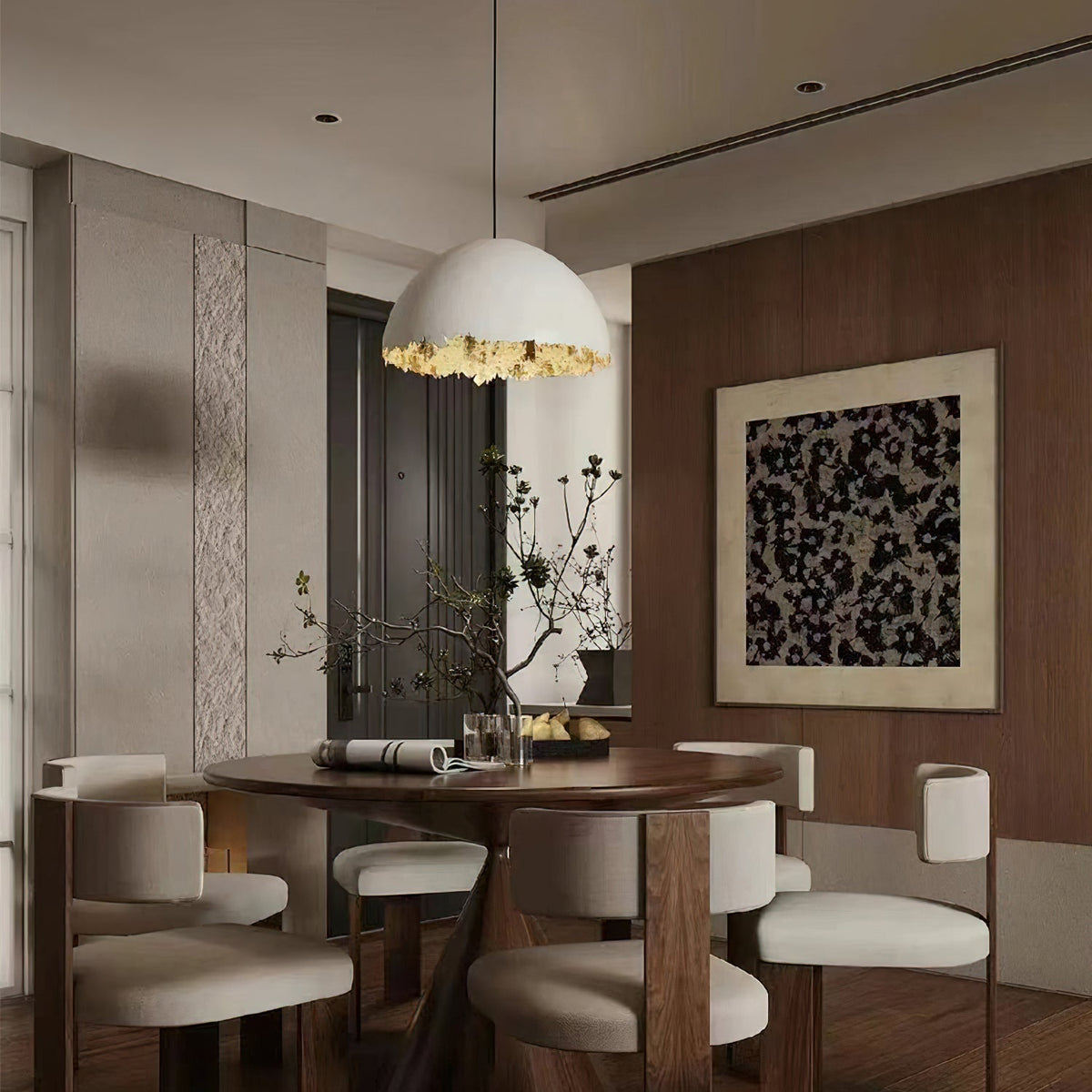 Jareneth Fibreglass Pendant Light-Moonnatur