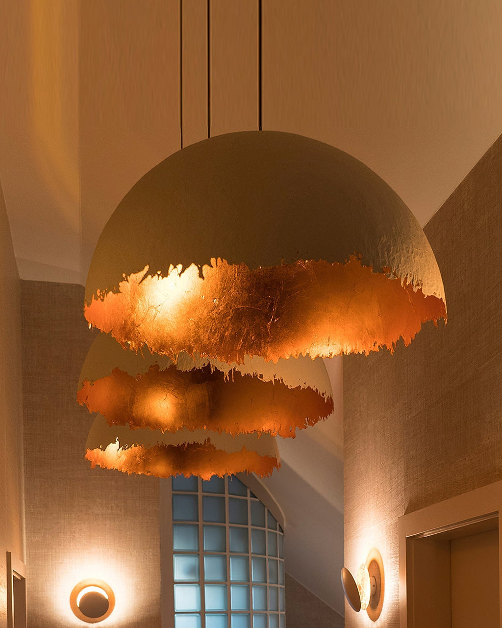 Jareneth Fibreglass Pendant Light-Moonnatur