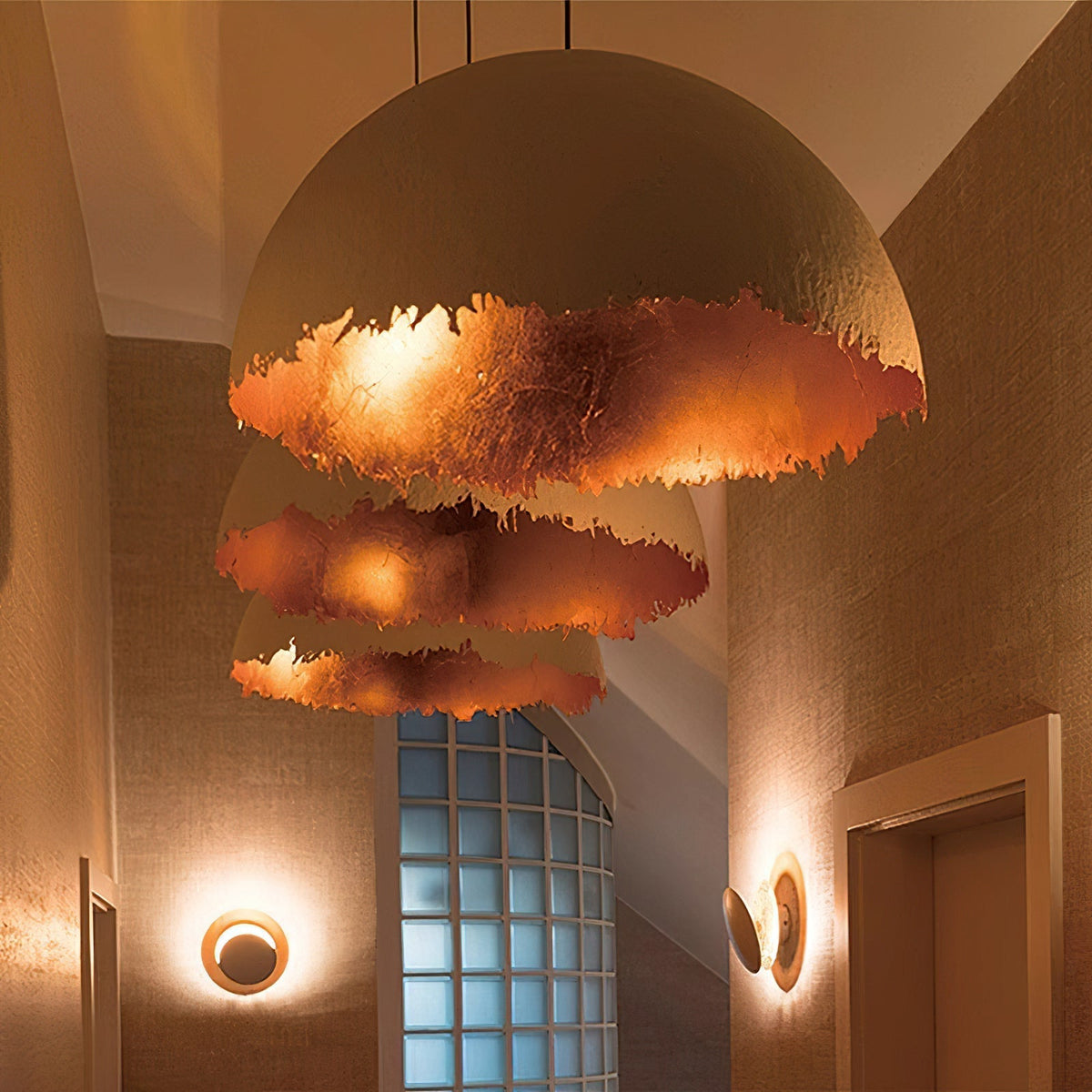 Jareneth Fibreglass Pendant Light-Moonnatur