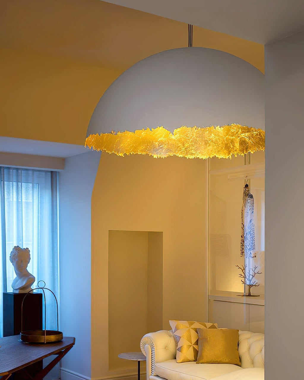 Jareneth Fibreglass Pendant Light-Moonnatur