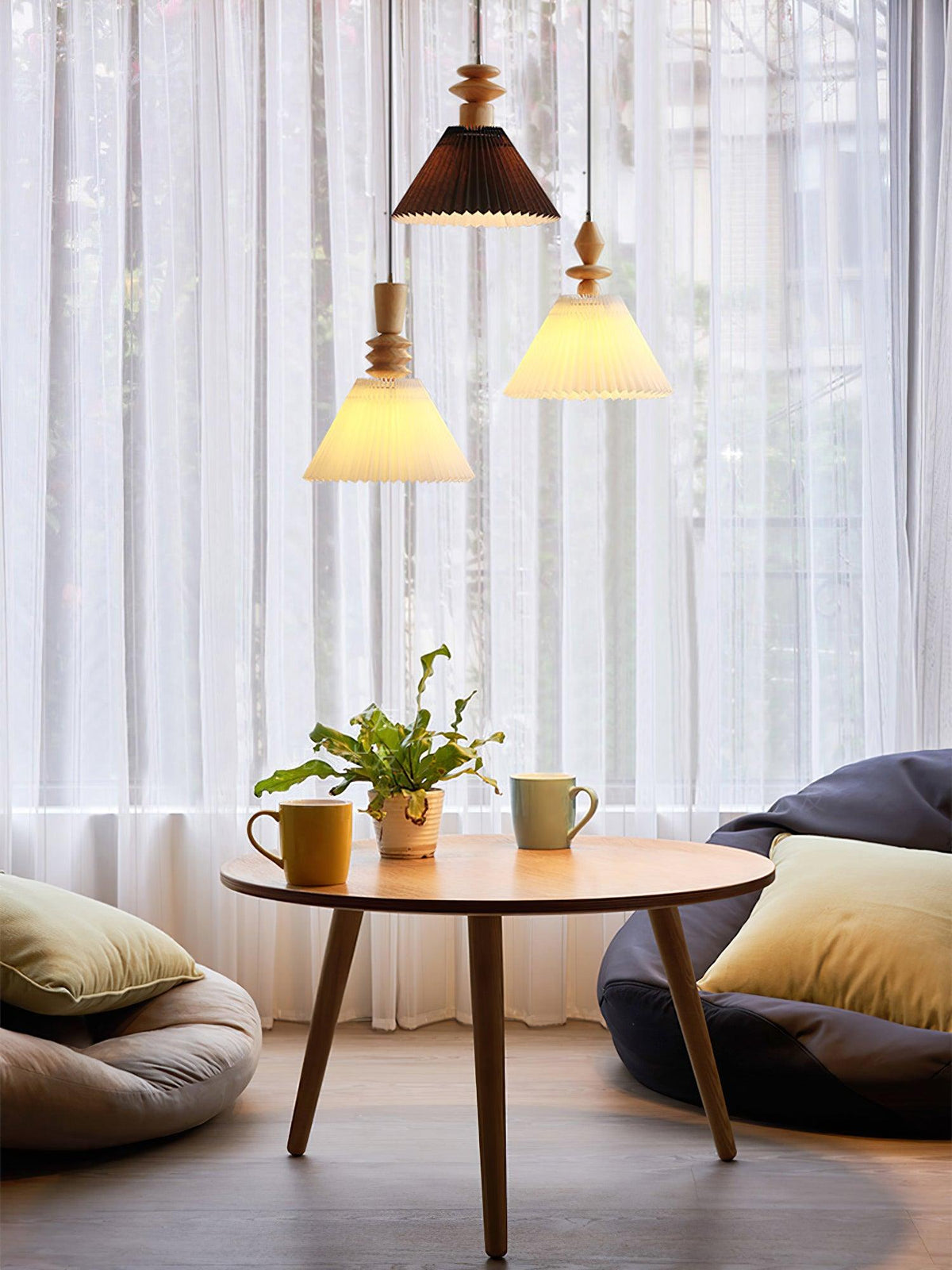 Tardenelis Fabric Pendant Light-Moonnatur