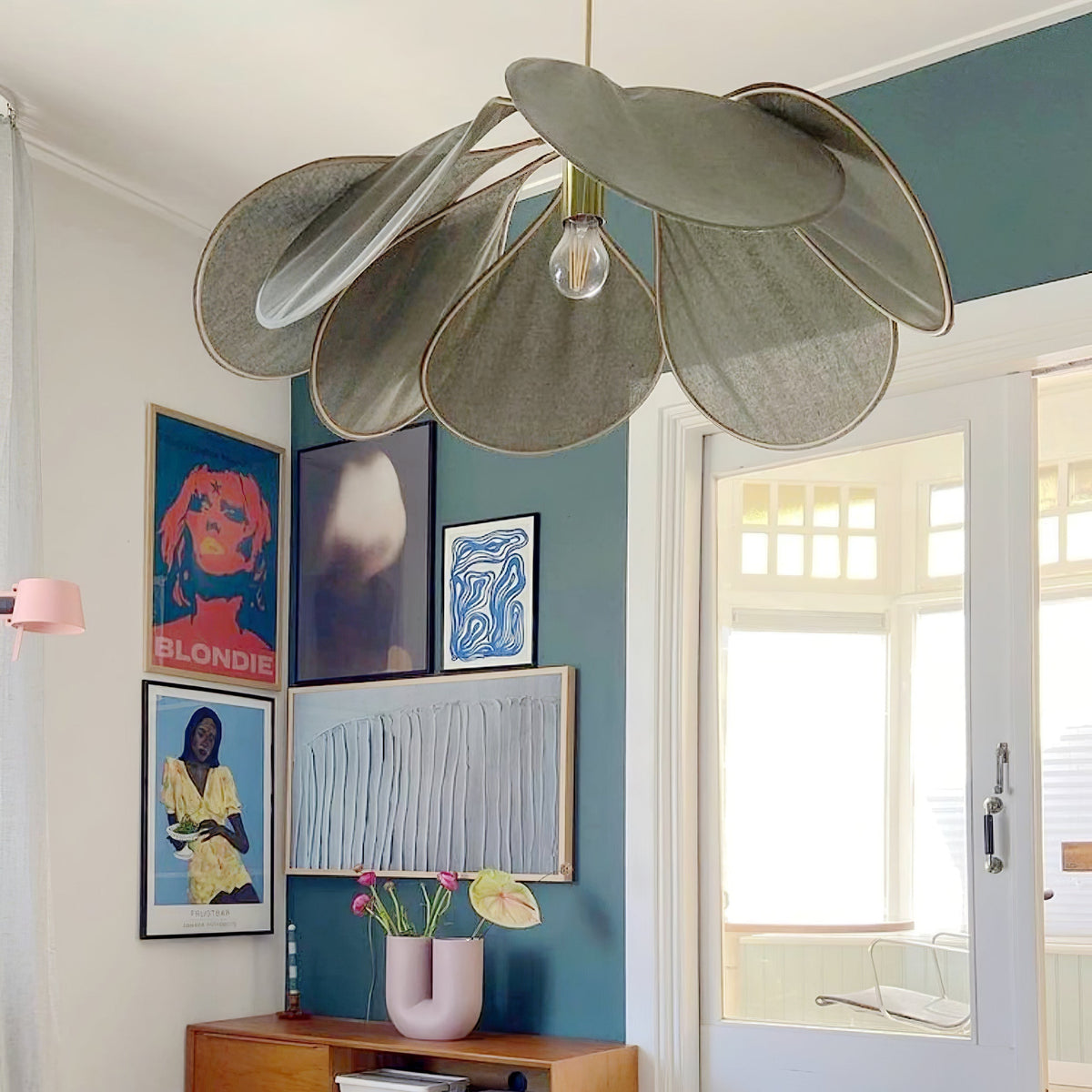 Mavelle Fabric Pendant Lamp-Moonnatur