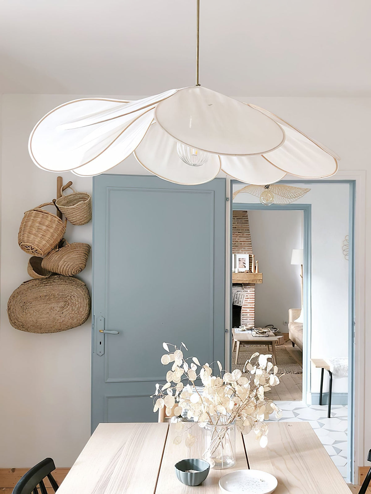 Mavelle Fabric Pendant Lamp-Moonnatur