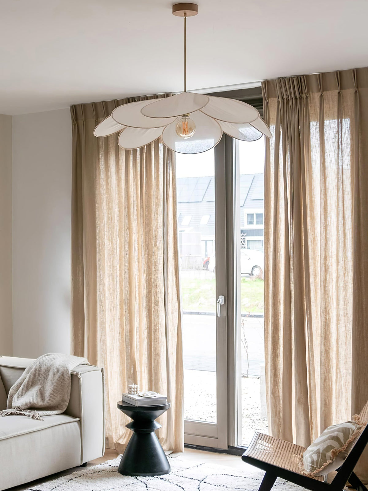 Mavelle Fabric Pendant Lamp-Moonnatur