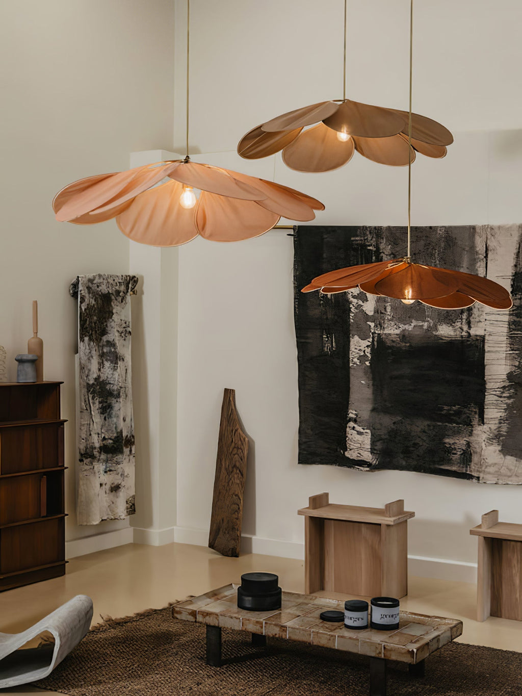 Mavelle Fabric Pendant Lamp-Moonnatur