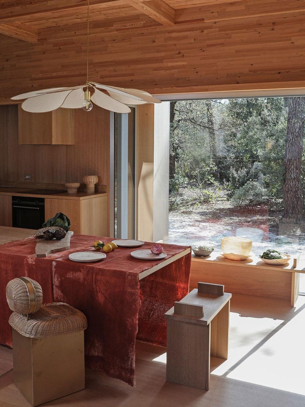 Mavelle Fabric Pendant Lamp-Moonnatur