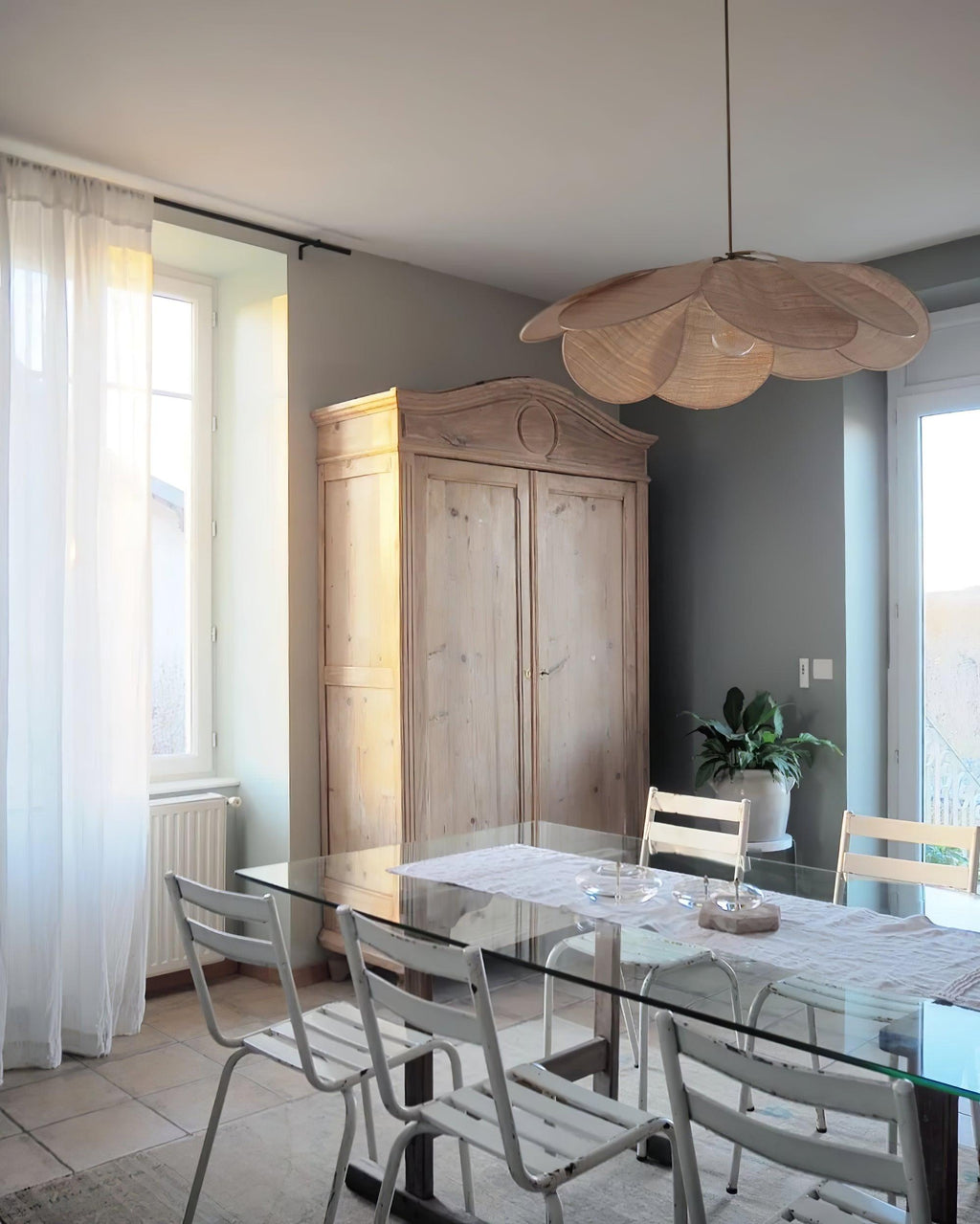 Mavelle Fabric Pendant Lamp-Moonnatur