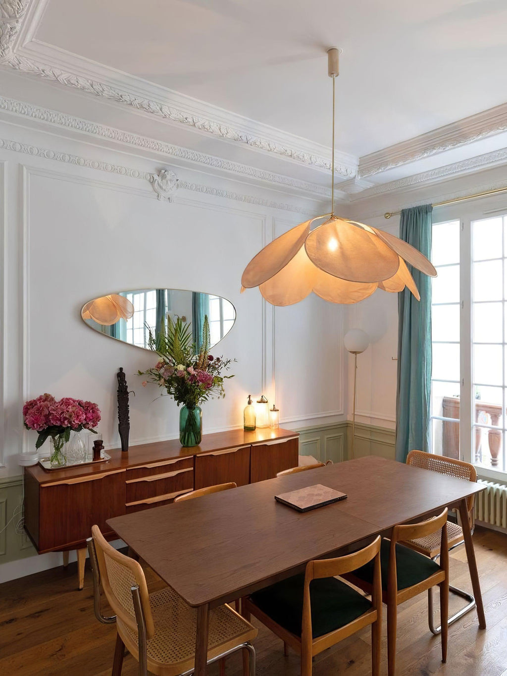 Mavelle Fabric Pendant Lamp-Moonnatur