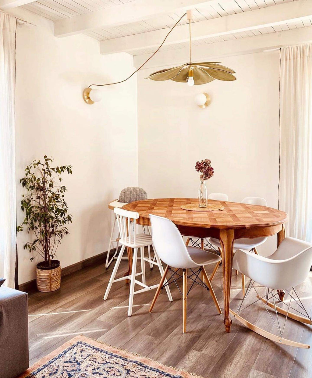 Mavelle Fabric Pendant Lamp-Moonnatur