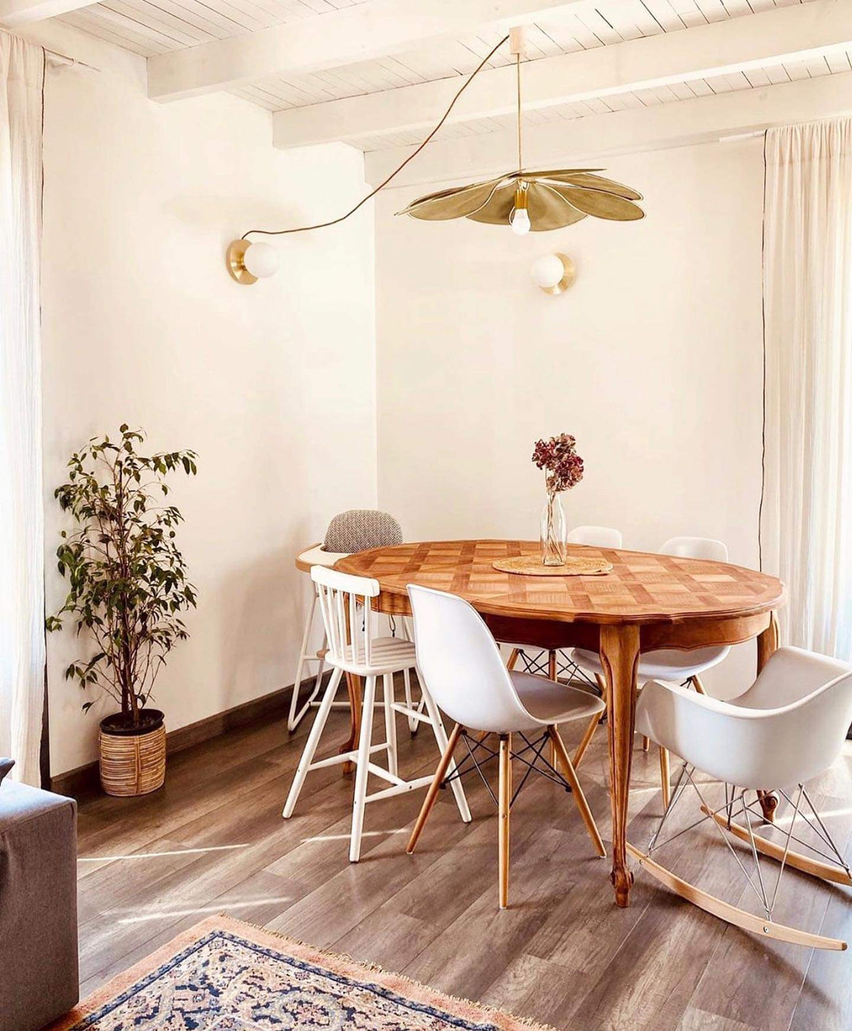 Mavelle Fabric Pendant Lamp-Moonnatur