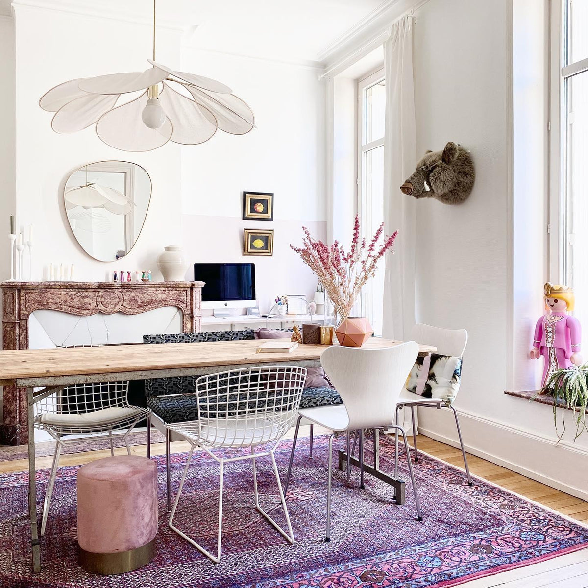 Mavelle Fabric Pendant Lamp-Moonnatur