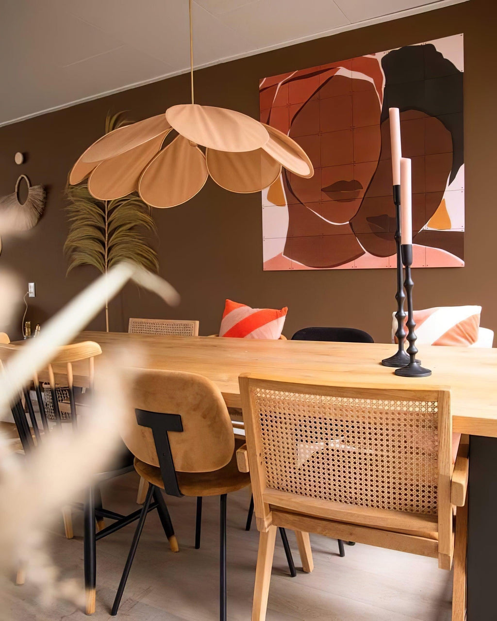 Mavelle Fabric Pendant Lamp-Moonnatur