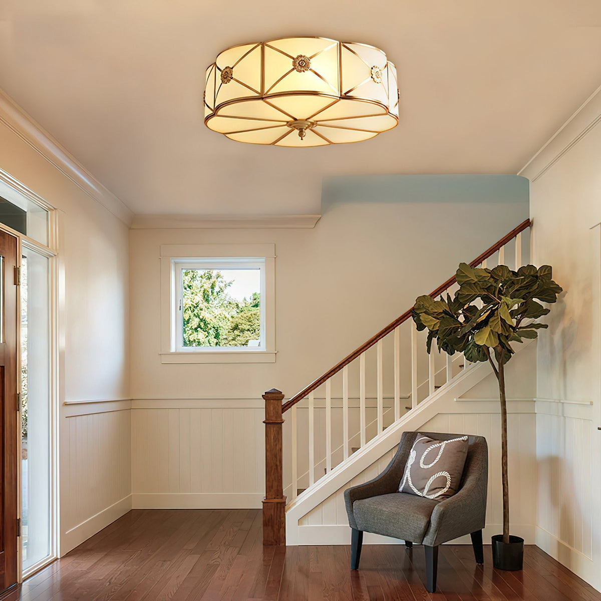 Ismara Glass Ceiling Light-Moonnatur