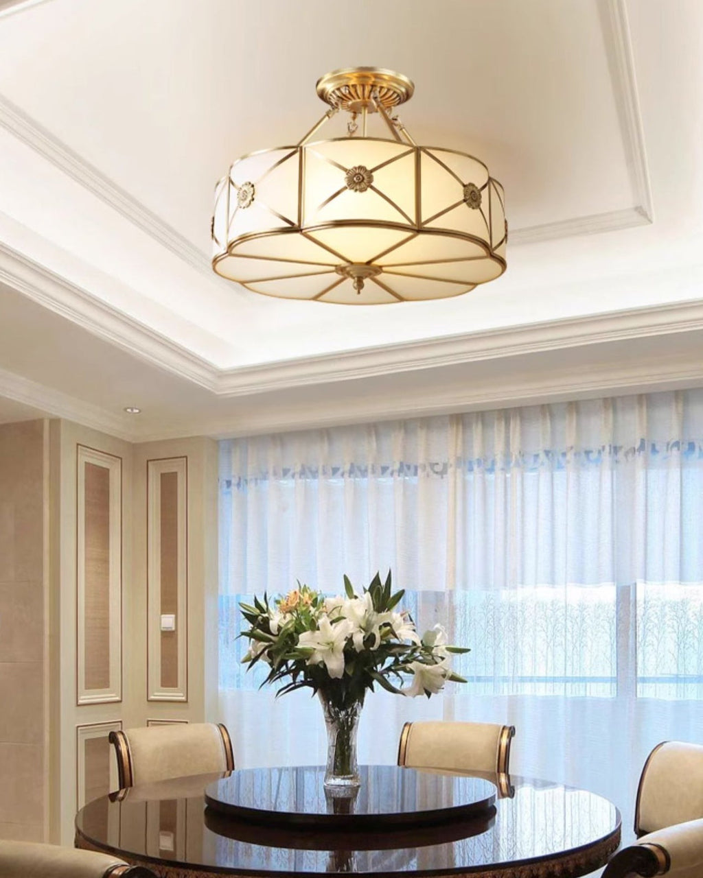Ismara Glass Ceiling Light-Moonnatur