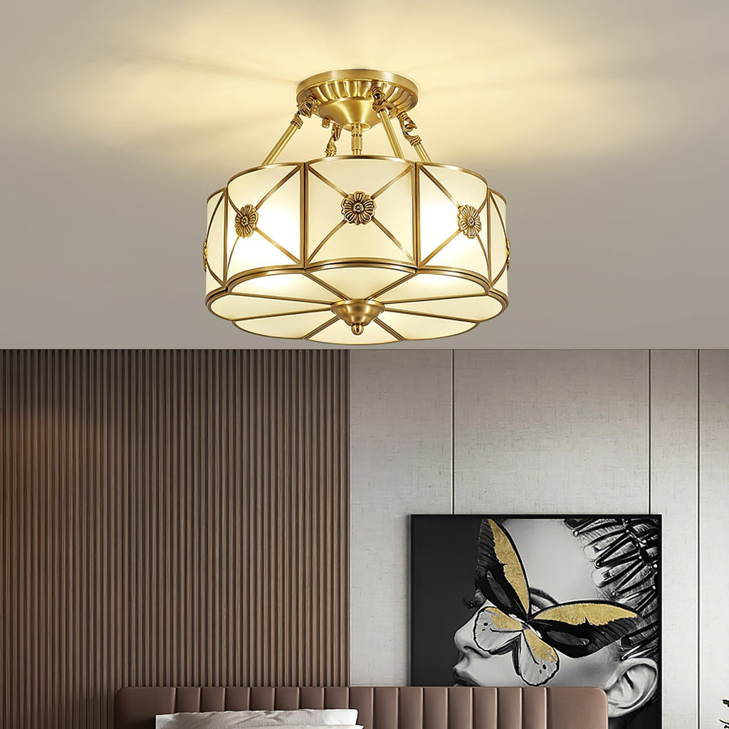 Ismara Glass Ceiling Light-Moonnatur