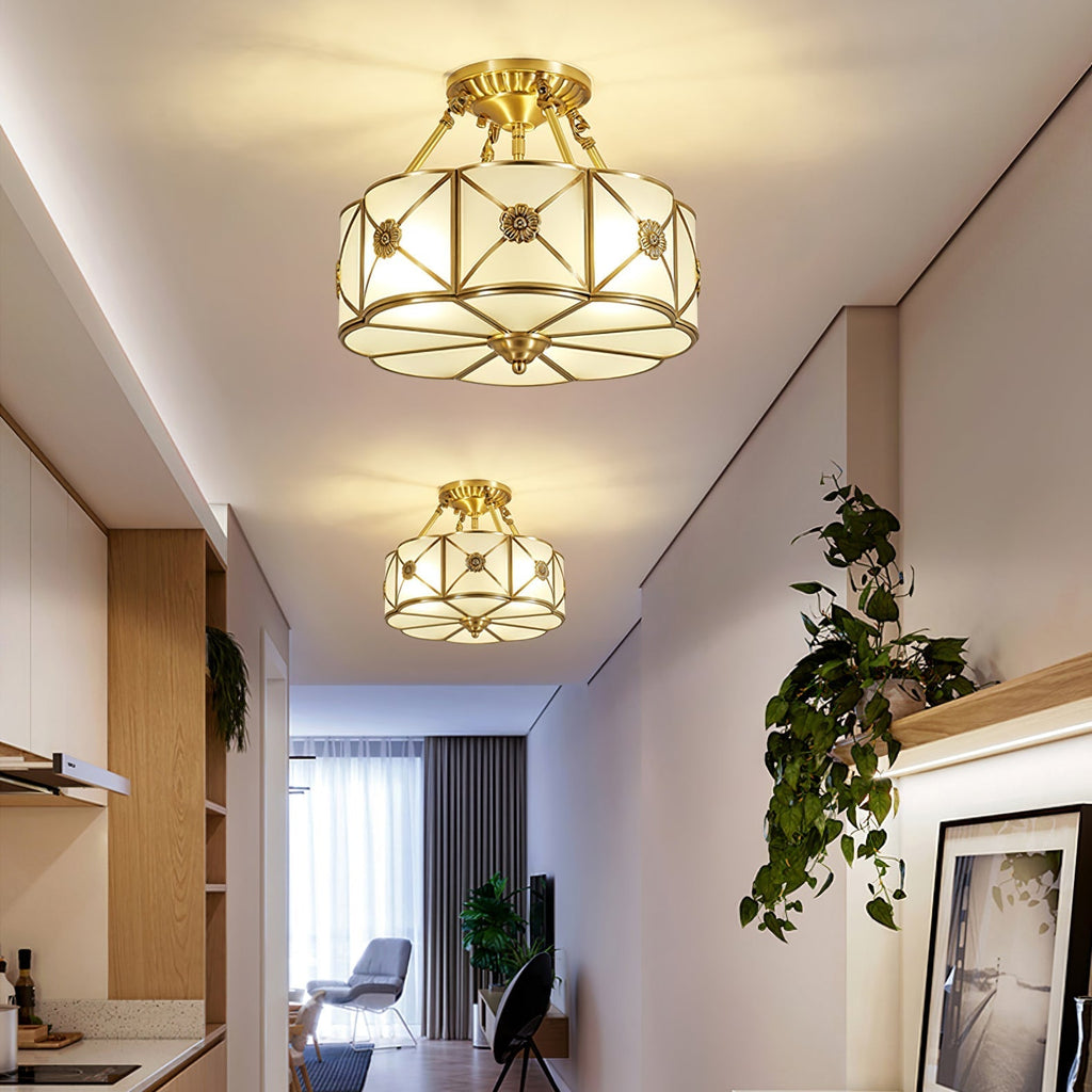 Ismara Glass Ceiling Light-Moonnatur