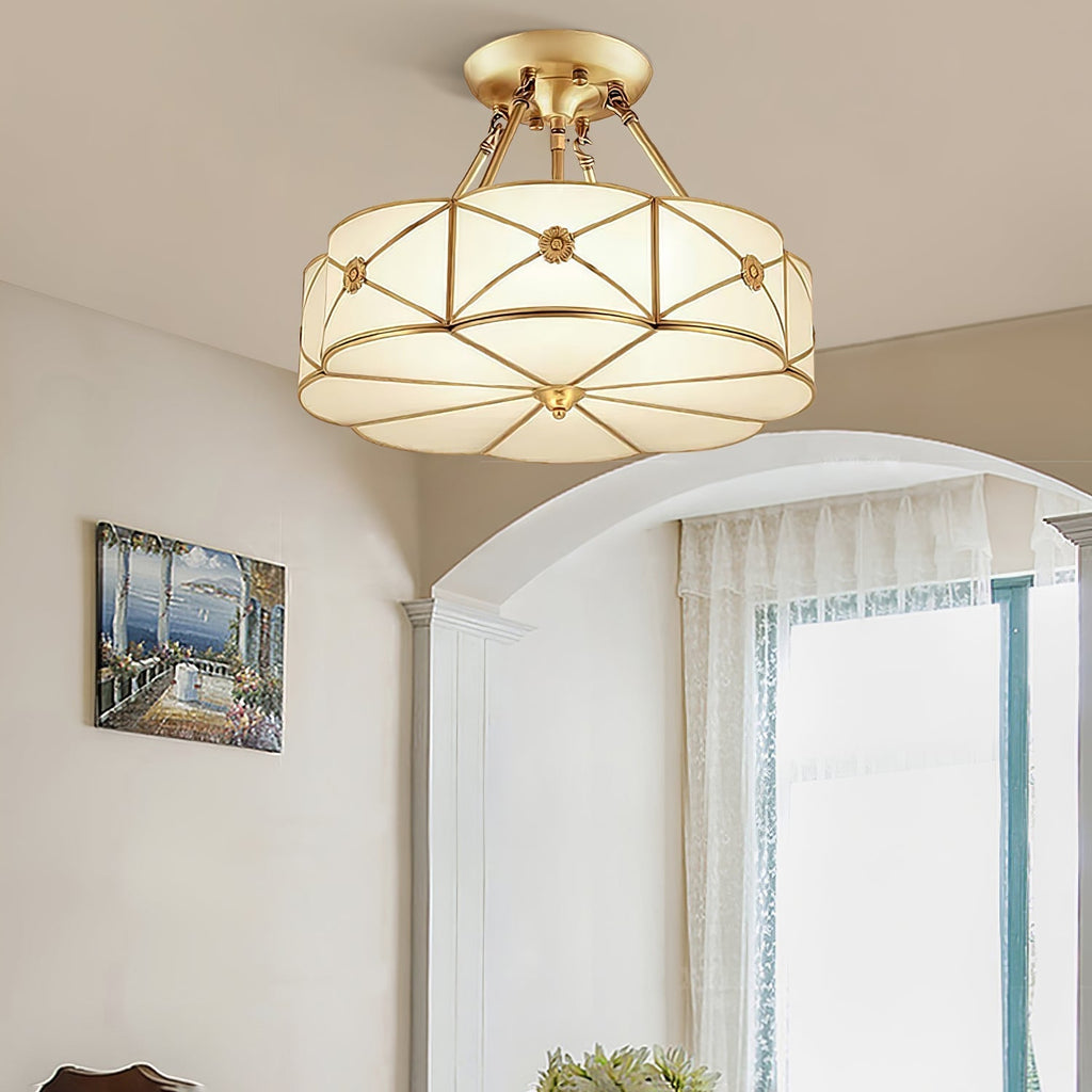 Ismara Glass Ceiling Light-Moonnatur