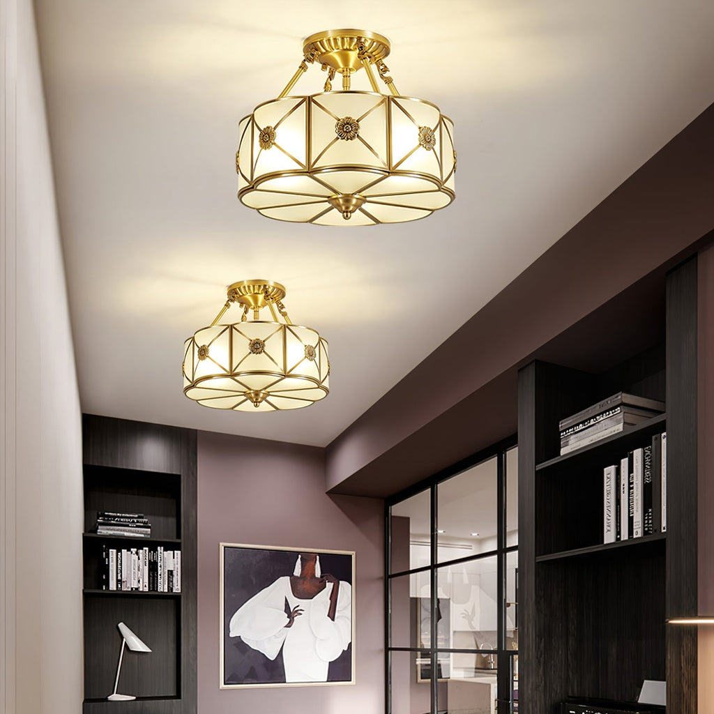 Ismara Glass Ceiling Light-Moonnatur