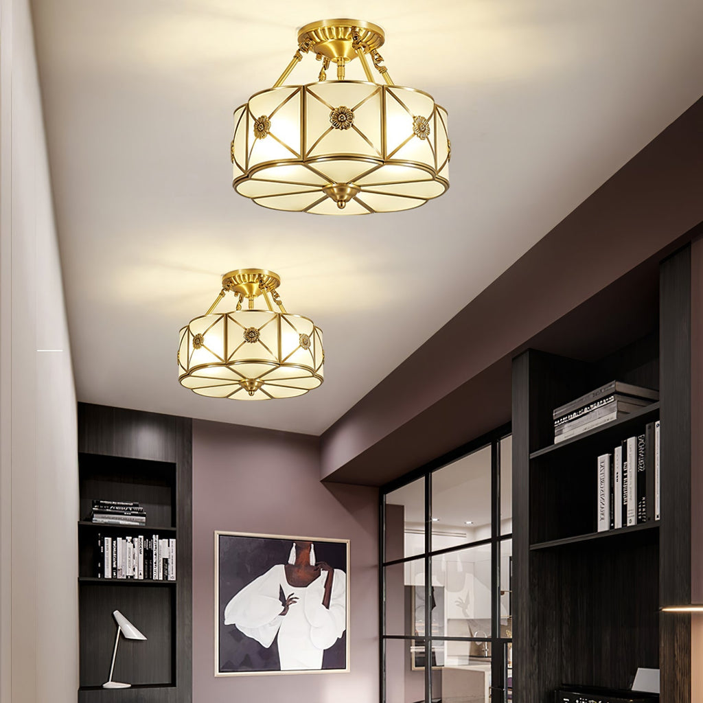 Ismara Glass Ceiling Light-Moonnatur