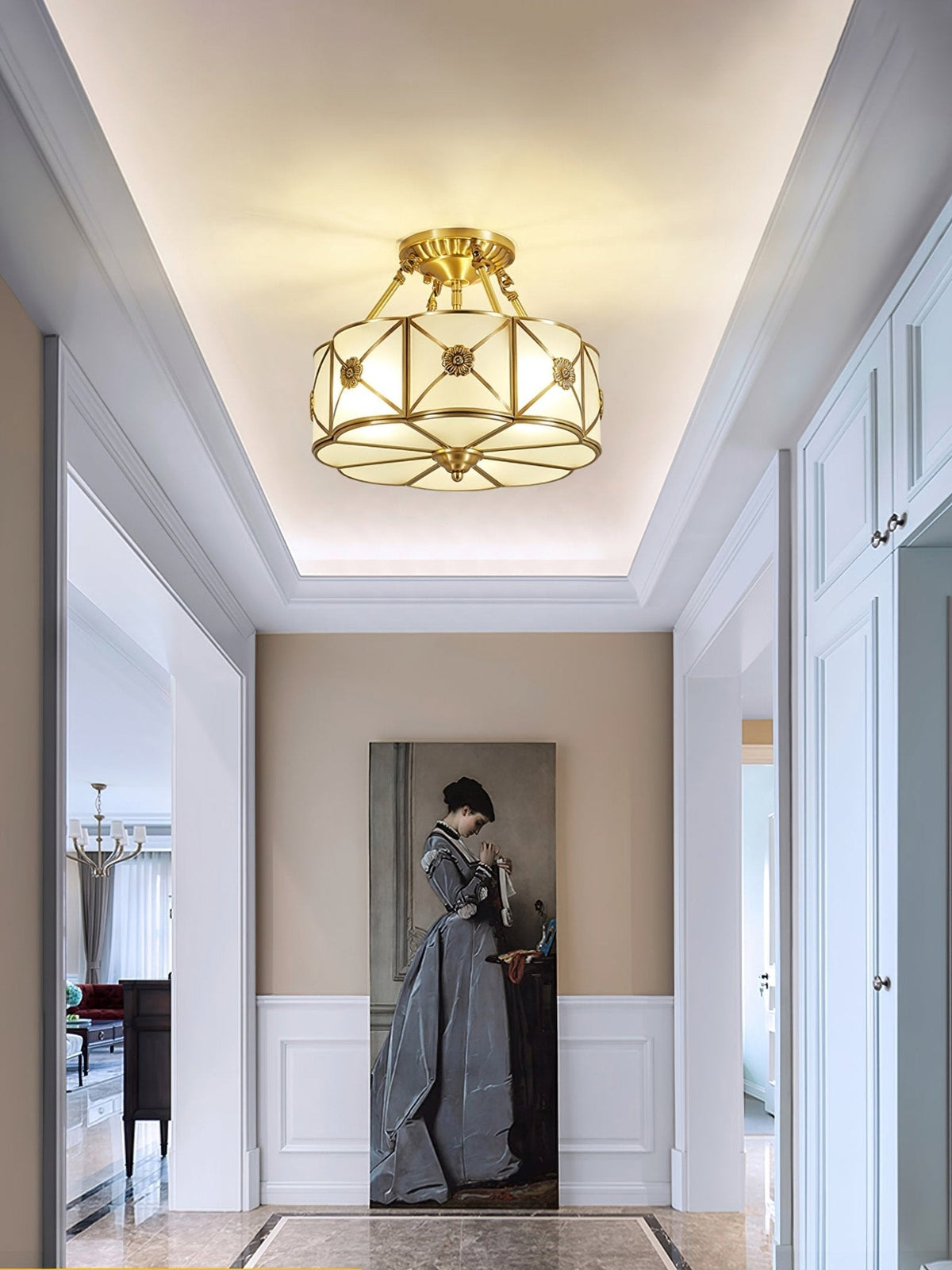 Ismara Glass Ceiling Light-Moonnatur